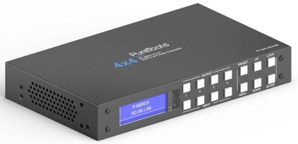 PureLink PureTools - HDMI 2.0 Matrix 4x4,4K (60Hz 4:4:4) HDR10+Audio Extraction PureLink PureTools - HDMI 2.0 Matrix 4x4,4K (60Hz 4:4:4) HDR10+Audio Extraction